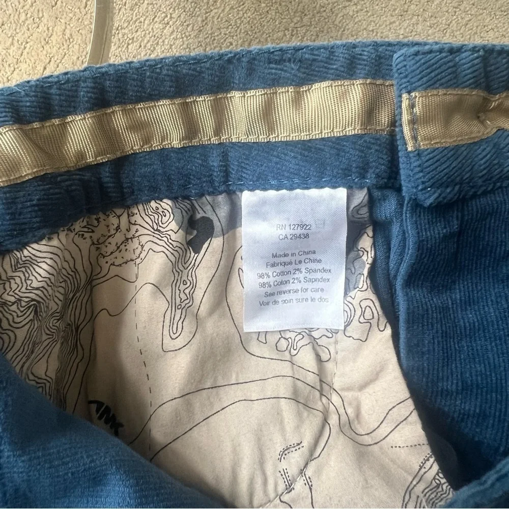Mountain Khakis Turquoise Corduroy Mini Skirt